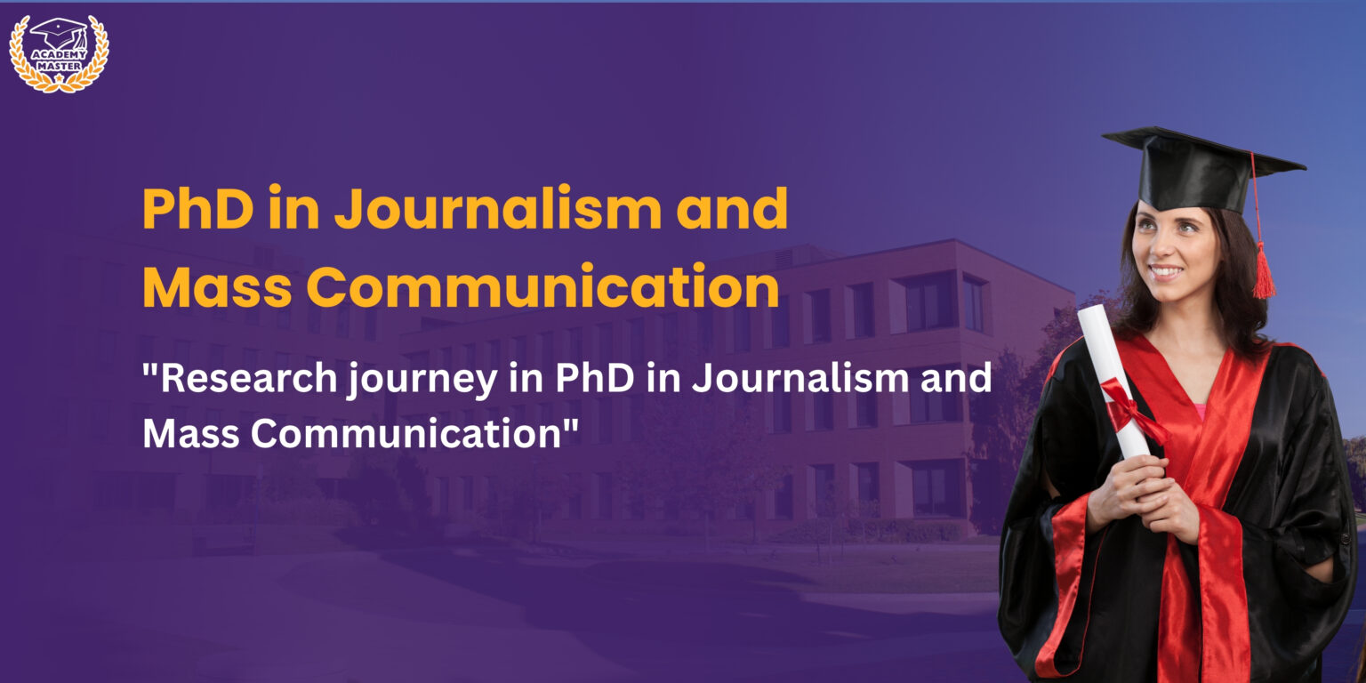 Female student holding degree during PhD in Journalism and Mass Communication graduation