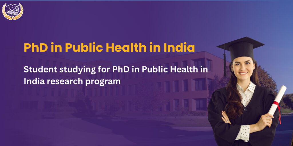 Student holding graduation certificate after completing PhD in Public Health in India